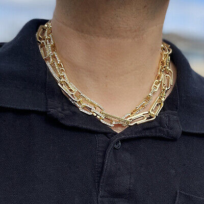 Matte gold paperclip chain necklace - Nest Pretty Things