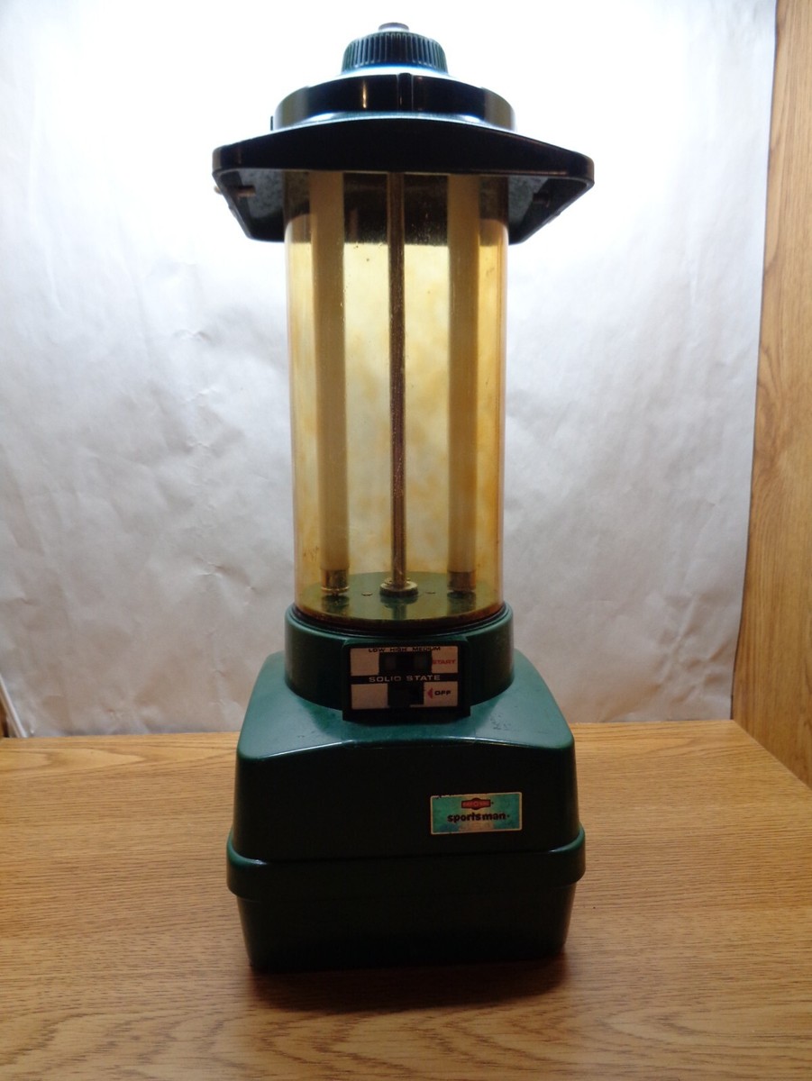 Lanterne Fluorescente Vintage Ray-O-Vac Sportsman No.360-B Bleue - Avec Boîte D'origine | Occasion Collection | Années 70