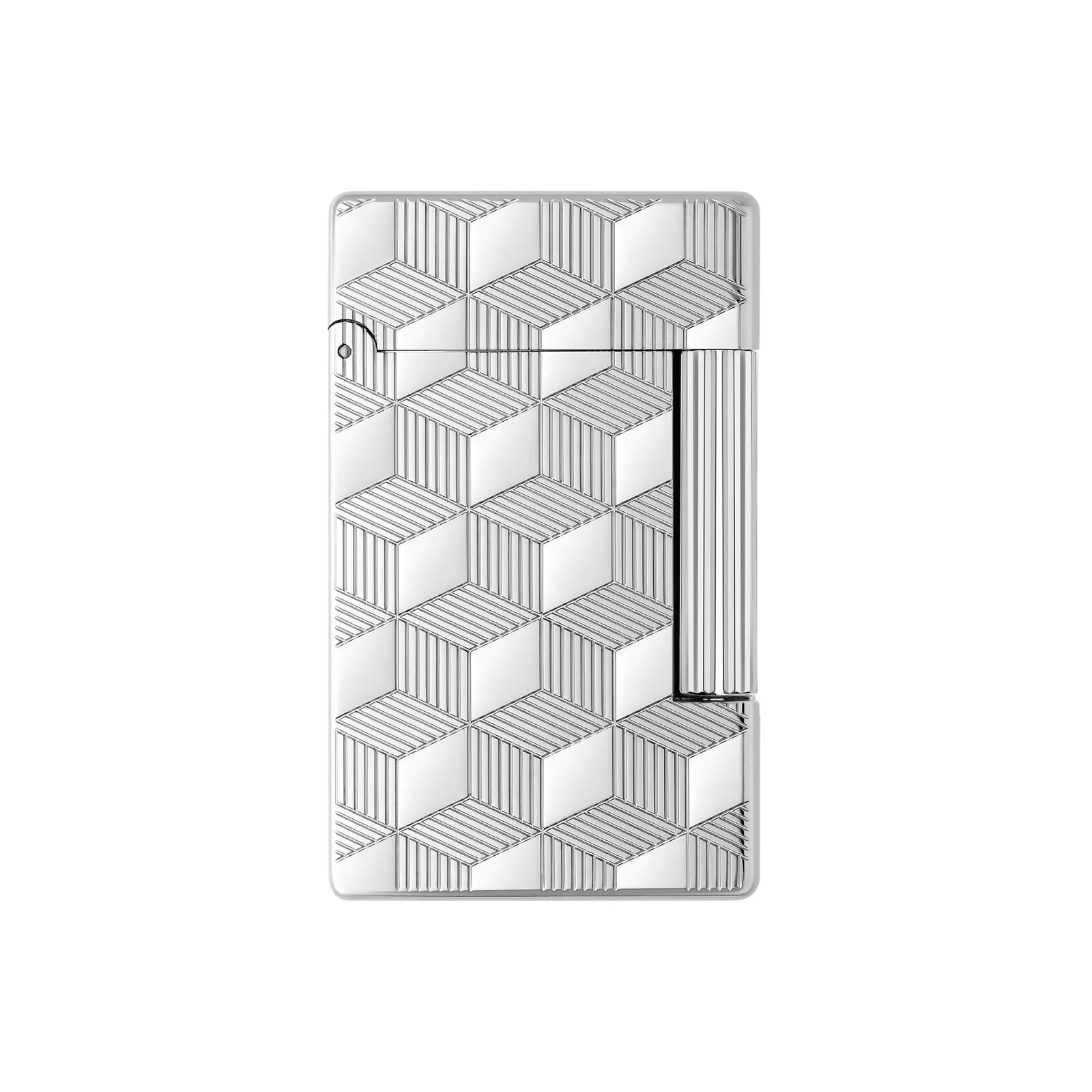 With Double Flame Initial Qube Silver 020840