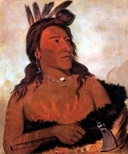 AMERICAN INDIAN CHIEF SIOUX LITTLE BEAR HUNKPAPA BRAVE BY GEORGE CATLIN REPRO