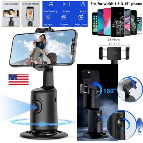 360° Gimbal Smartphone Stabilizer Follow-up Selfie Stick Tripod for Video Record