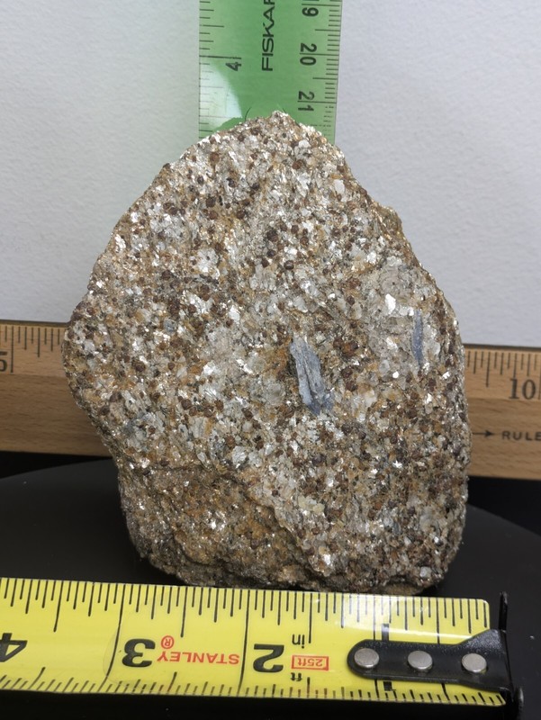 Blue Kyanite Crystal Cluster In Matrix From Amelia, VA with garnets ~ 4.5"x3"x1"