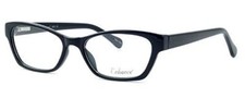 Enhance 3903 Designer Reading Glasses Gloss Black Cateye 49mm Spring Hinge 0.50
