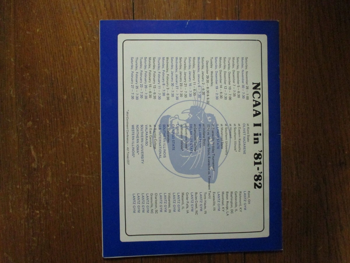 Olivet Nazarene University Olivet College Basketball Roster 1981 - Main Image