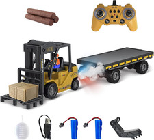 RC Forklift with Carrier Slab Construction Toy,1/24 Remote Control Forklift Toy 