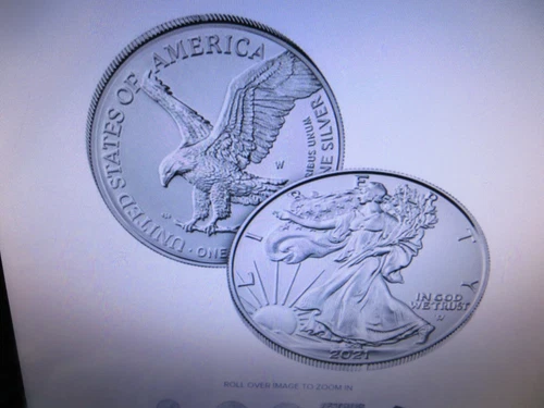 2021-W American Silver Eagle Burnished Uncirculated (21EGN) Type 2