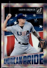 2018 Donruss #AP10 Cadyn Grenier American Pride Silver #/349