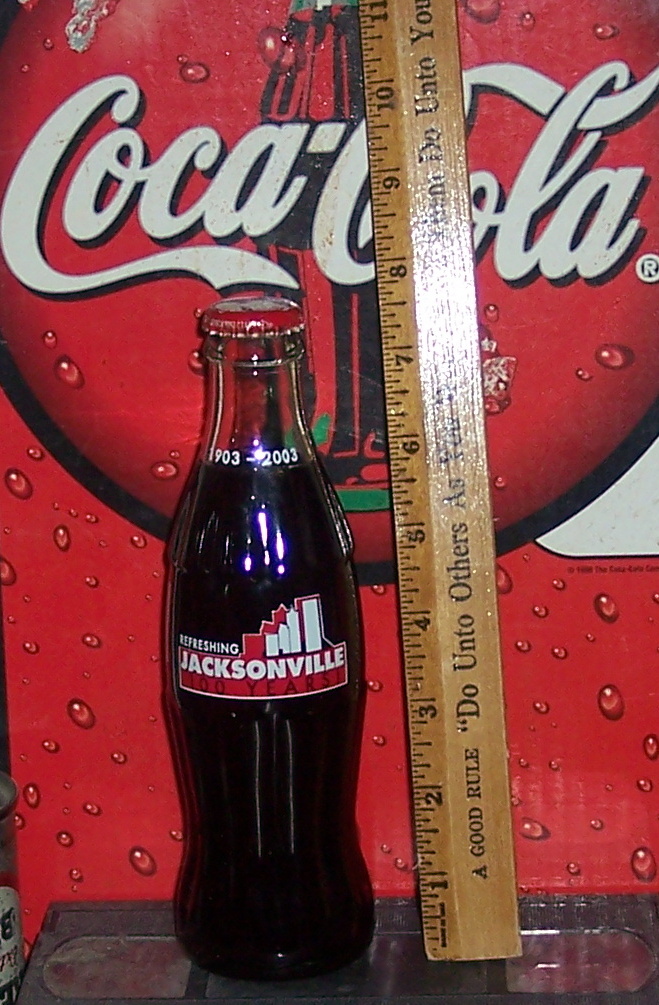 2003 JACKSONVILLE COCA COLA BOTTLING COMPANY 100TH ANNIVERSARY 8OZ
