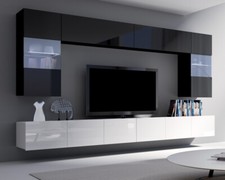 Wohnwand Amanda I TV-Möbel Stilvoll Schrankwand Möbelset Anbauwand Mediawand 