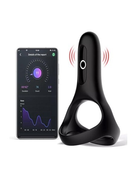 Magic Motion - Anillo Vibrador Rise Smart - Negro En Oferta Magic Motion - Rise Smart Wearable Cockring B