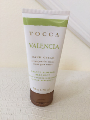 TOCCA Valencia HAND CREAM Orange Blossom Bergamot Scent Vitamin E Full 3oz Seal