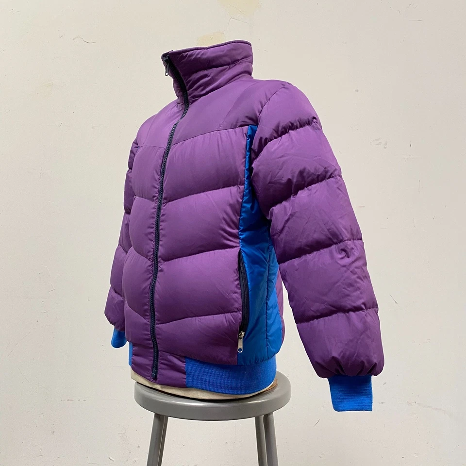 Chaqueta acolchada acolchada acolchada North Face vintage años 80 esquí nieve púrpura Foto 2 de 4
