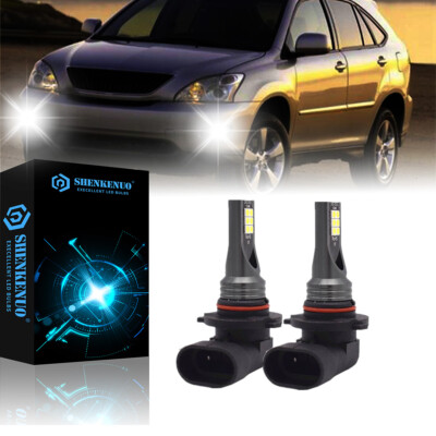 For Lexus RX330 2004-2006 RX350 2007-2009 LED Headlight Fog Light Bulbs 2x