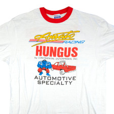 Vintage Joe Amato Racing T Shirt Mens Size Large White 80s Dragster Made In USA