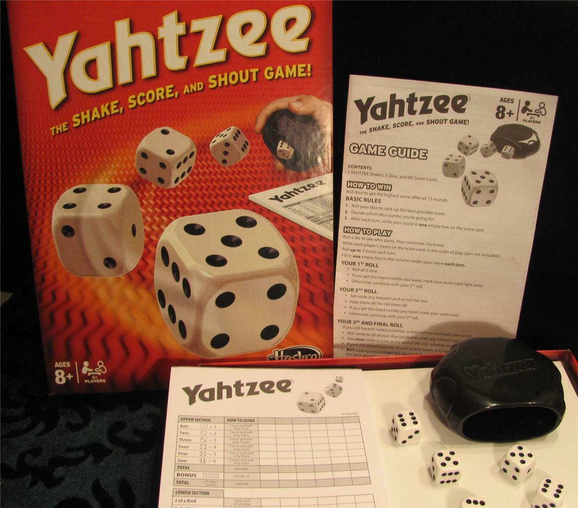 Original Yahtzee Game /Hasbro Score Sheet /5- Dice/ RULES | eBay
