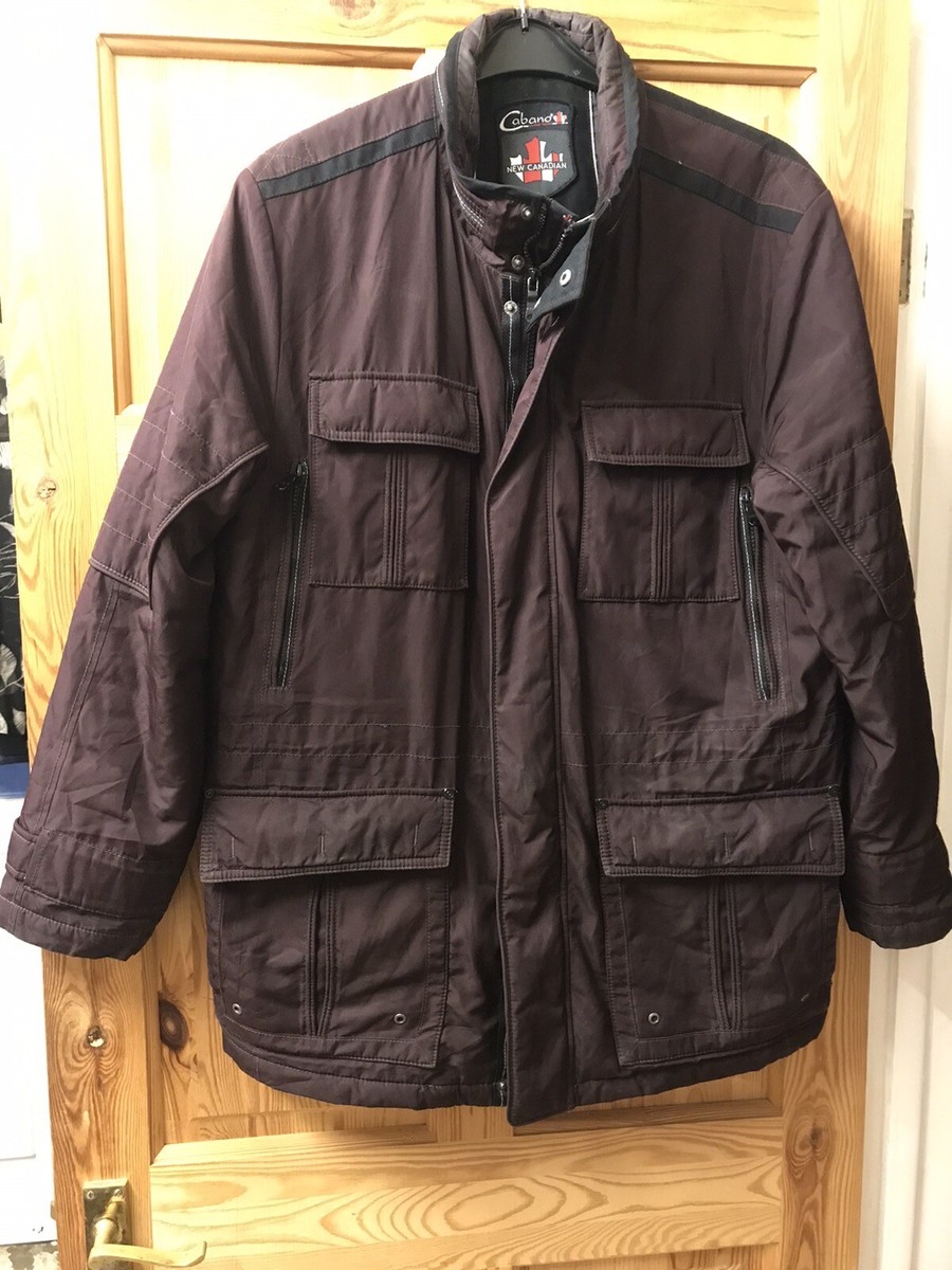 Cabano New Canadian CO-3 Burgundy Jacket Size 40s Armpit To Armpit