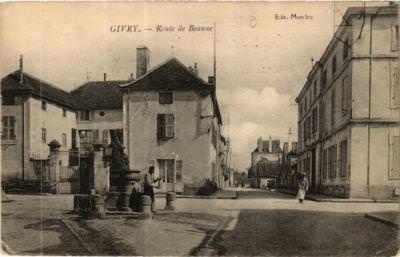 CPA AK GIVRY Route de Beaune (680479)