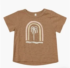 Rylee and cru baby Palm Tree Graphic T-Shirt,Camel, Size 3-6 Months 