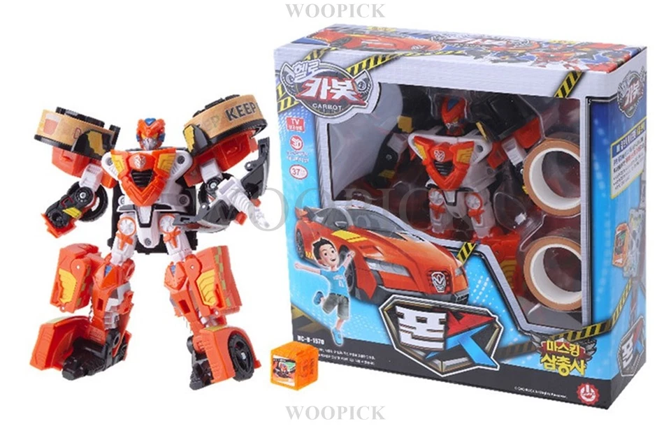 Hello Carbot Masking Trio KNIGHT LUKE PONE X Full Set Transformer Robot Toy 2024 - Image 4 of 4