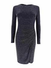 Lauren Ralph Lauren Women's Metallic Jacquard Dress Size 0 NWT XS