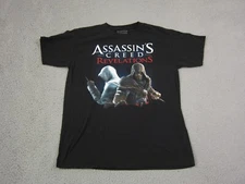 Assassin's Creed Revelations Shirt Adult Medium Black Video Game Casual Mens Y2K