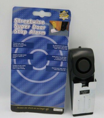 Street Wise Door Stop Alarm Anti-Intruder Door Wedge & Security Alarm (B1)
