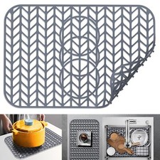 Sink protectors for kitchen sink 16"18"19"24"26"28"29"silicone sink mat Sil...