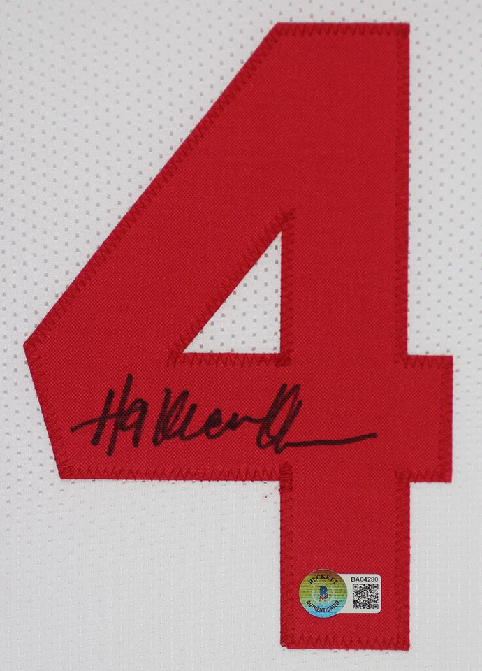 Hakeem Olajuwon Autographed & Framed White Rockets Jersey Auto Beckett COA - Image 2 of 4