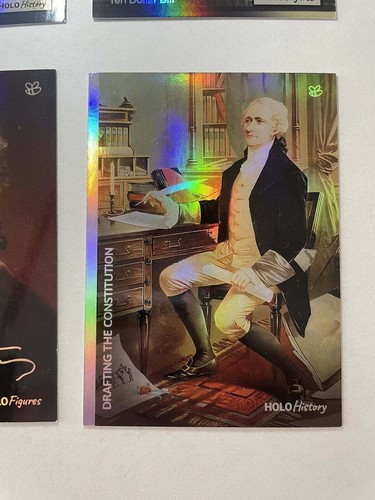 4 Alexander Hamilton Holographic Trading Cards Lot (GleeBeeCo) - Picture 6 of 6