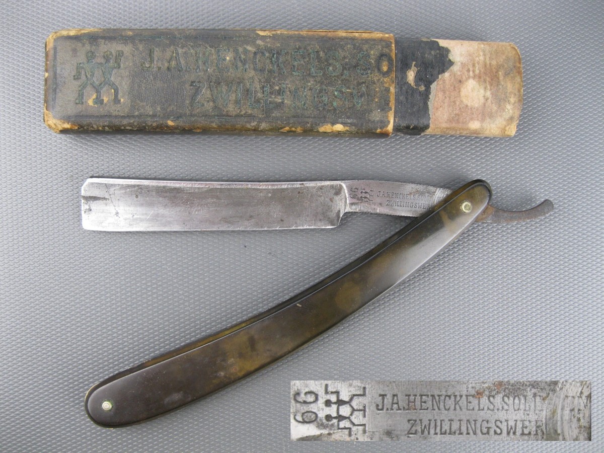 STRAIGHT RAZOR 66 J.A HENCKELS SOLINGEN ZWILLINGSWERK