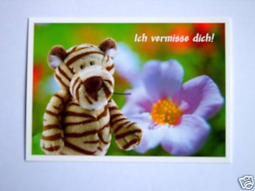 NICI Karte Postkarte Wild Friends Motiv 7 "Ich vermisse dich!" Neu