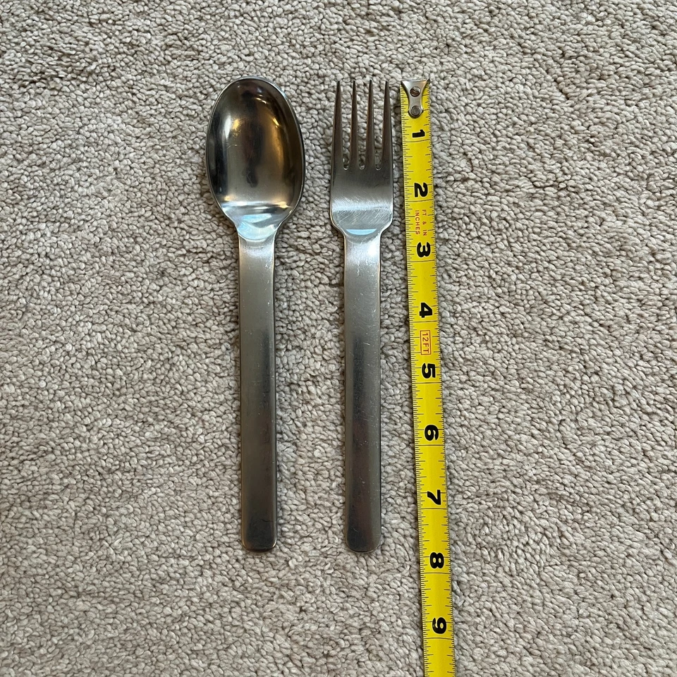 Splendide BLIZZARD Dinner Fork Spoon Set 7 1/2" KOREA Stainless Flatware - Image 2 of 4