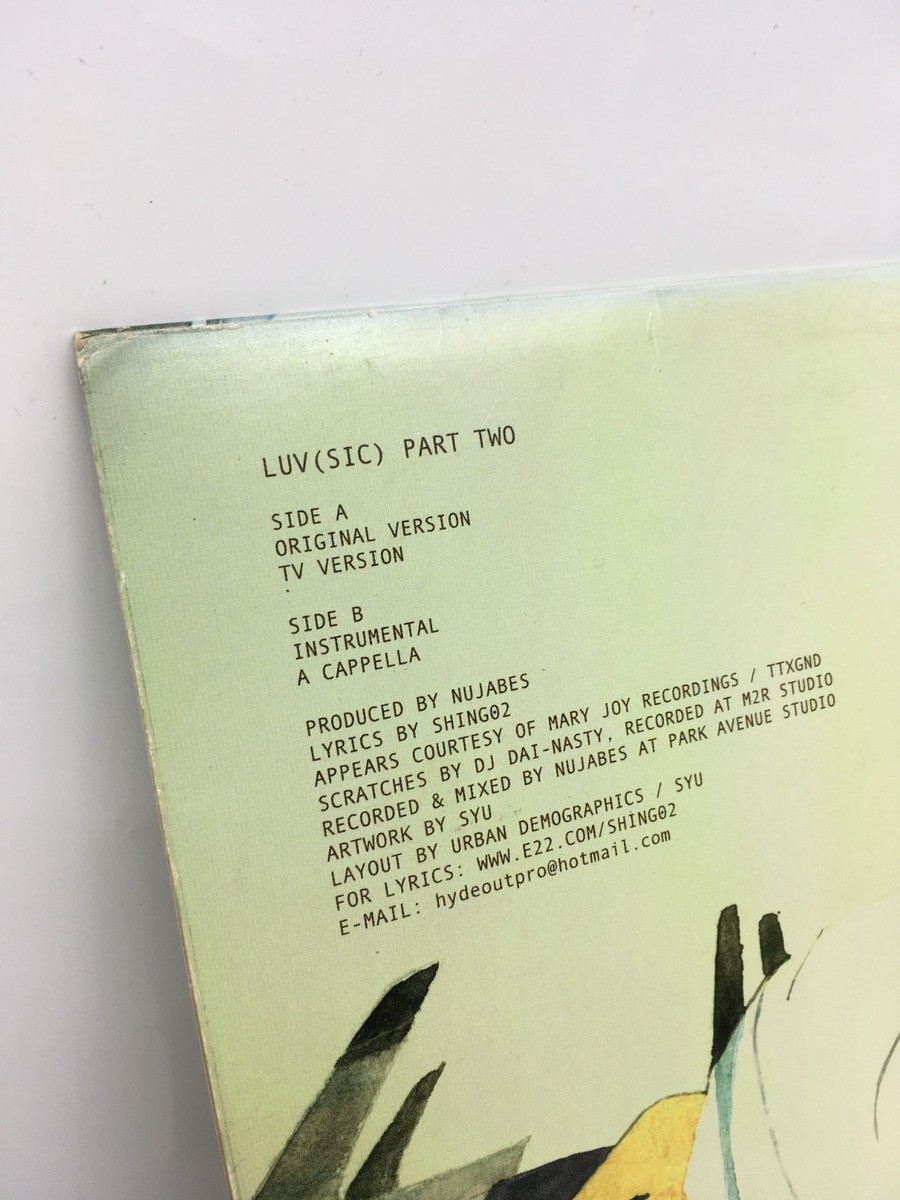 Nujabes feat. Shing02 Luv (Sic) Part 2 Part Two 2002 Hydeout