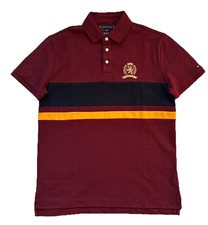 Tommy Hilfiger Men's Regular Fit Stretch LOGO Short Sleeve Polo - Red