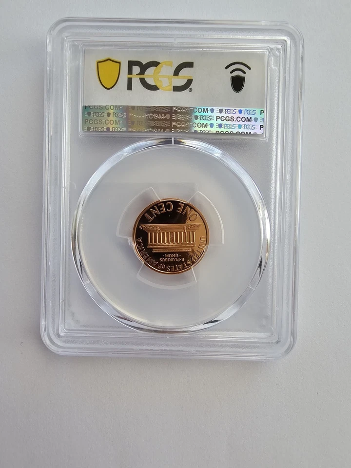 PR70 RD DCAM 1993 S LINCOLN PENNY/CENT GRADED PCGS 1C S MINT CLAD COIN - Image 3 of 4