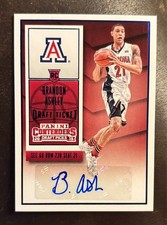 2022 Panini Contenders Draft Picks #106 Brandon Ashley RC Draft Ticket Auto Blue
