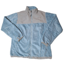 The North Face Jacket Girls XL 18 Gray Baby Blue Denali Fleece Outdoors