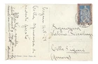 IT-07 ITALY 1928 POSTCARD AOSTA-CELLE LIGURE GENOA SS 226 (20c FILIBERTO ALONE)
