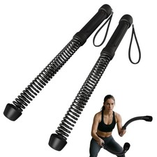 Cordless Battle Ropes 2-Pack Portable Workout Ropes for HIIT Workouts,Cardi...