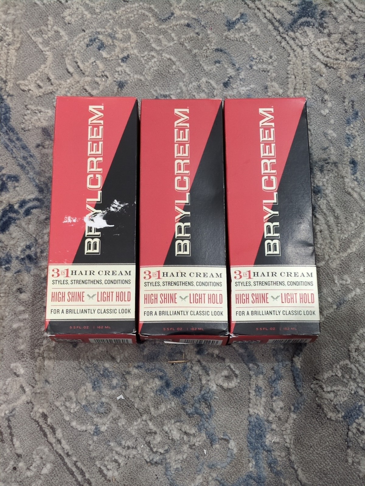 3 Pack Brylcreem Original Hair Groom 5.5 Fl Oz 162 Ml