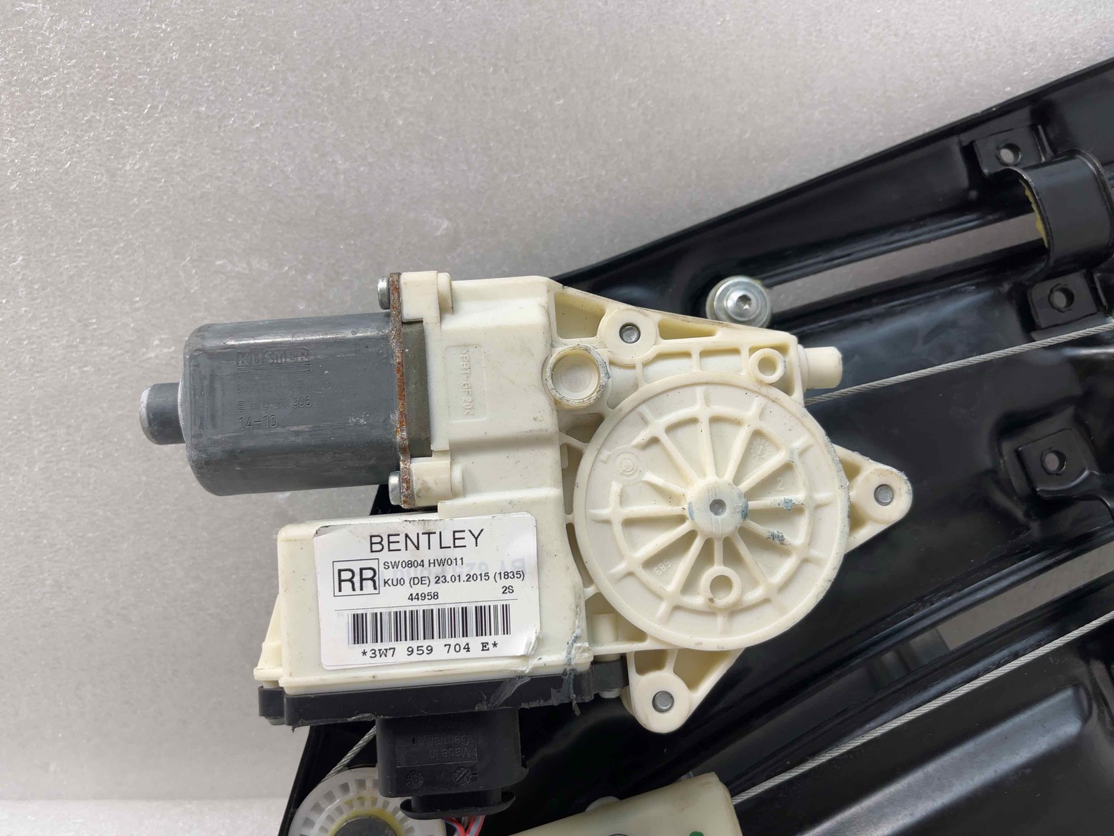 12-18 Bentley Continental GTC Rear Right Quarter Window Regulator w/Motor OEM