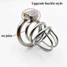 New Design Man Chastity Device Metal Abstinence Cage Lock Stainless Steel BDSM