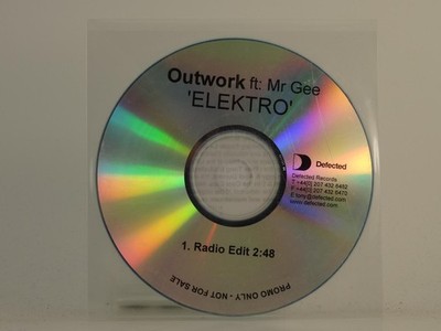 OUTWORK FT MR GEE ELEKTRO (H1) 1 Track Promo CD Single including Plastic Sleeve 