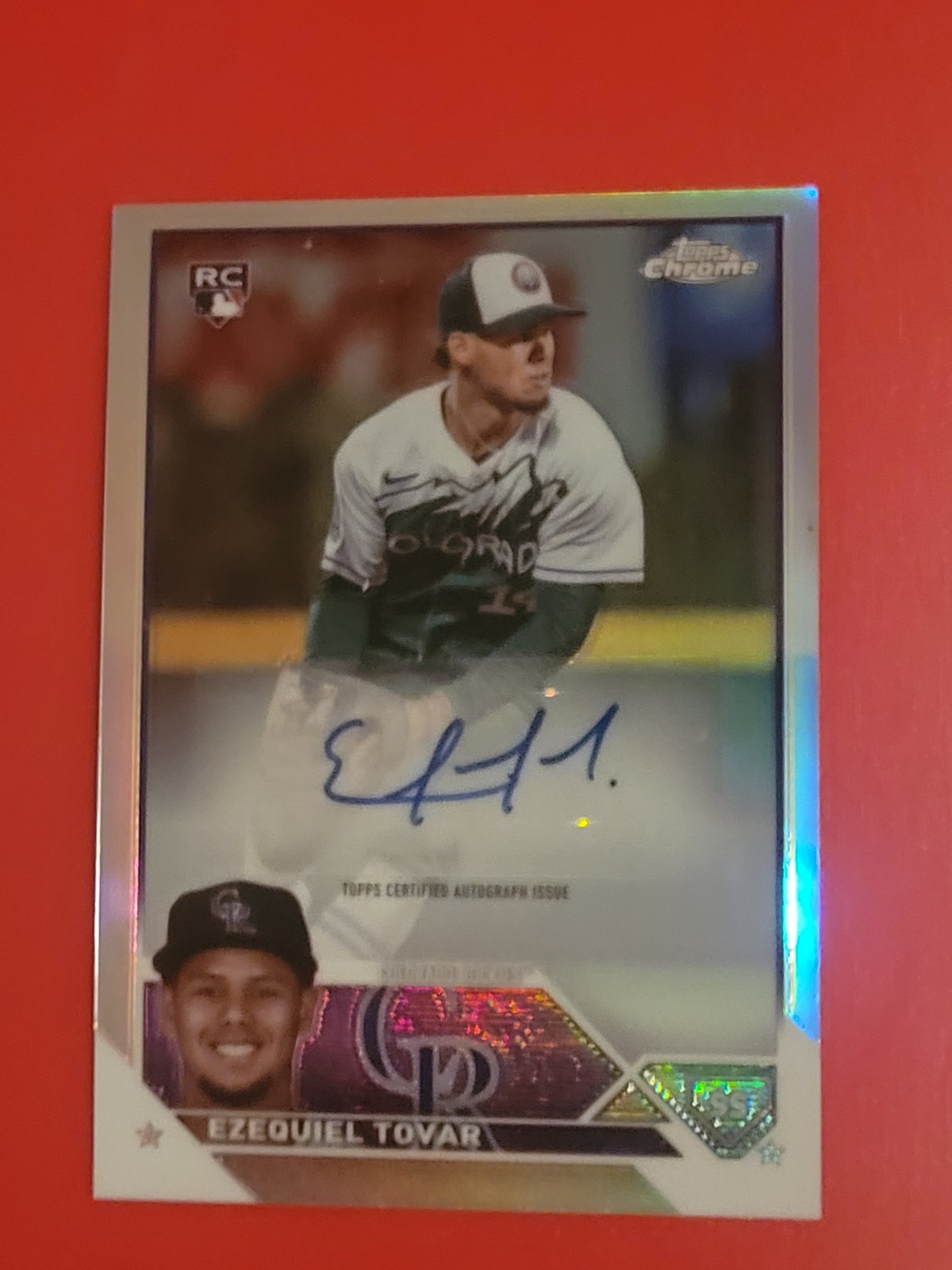 2023 Topps Chrome Update Series - Auto Ezequiel Tovar  Refractor /499 (AU, RC)