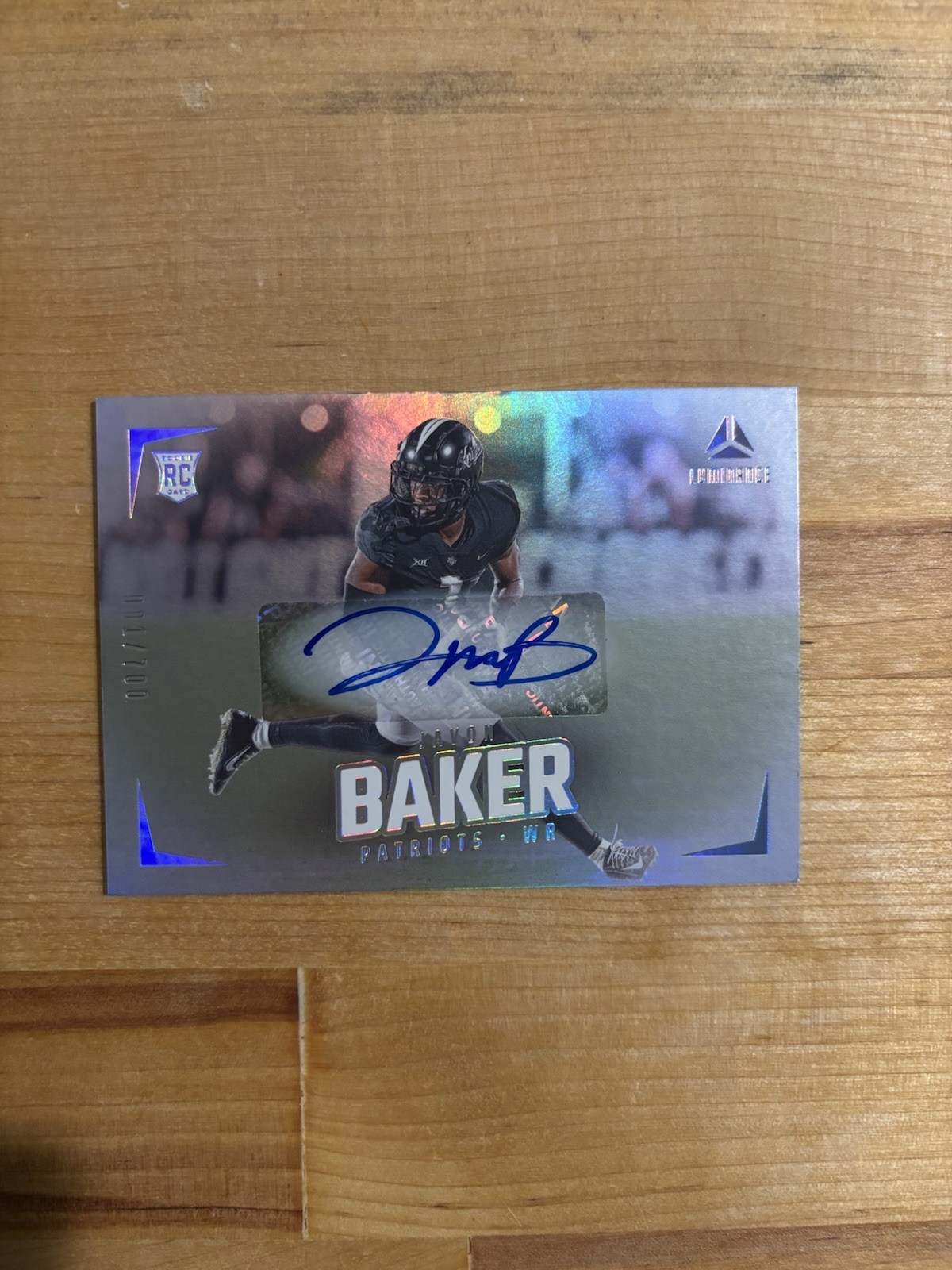 2024 Panini Luminance Javon Baker Rookie Auto 1/700 First On Print