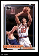 1992 Topps #310 Bo Kimble Knicks Loyola Marymount University  8 - NM/MT