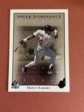 1998 SP Authentic Sheer Dominance Manny Ramirez #SD18 Silver 🔥