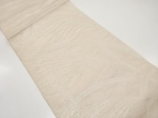 7581621: JAPANESE KIMONO / ANTIQUE FUKURO OBI FOR SUMMER / SILK / WOVEN PLANTS