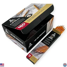 ARTEZA #2 HB Graphite Pencils - 180 Pre-Sharpened Wood-Cased for Students &
