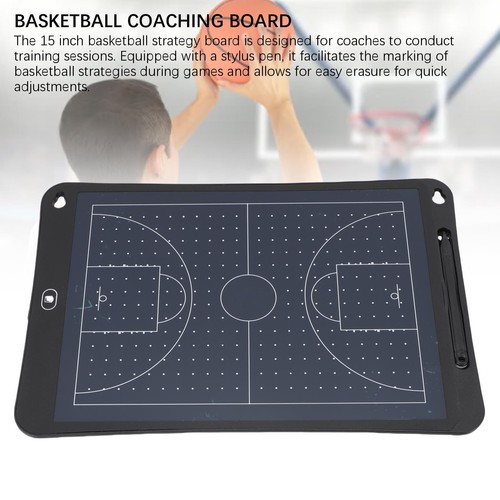 LCD Basketball Coaching Board Digital Basketball Strategy Marker Board Clear - Afbeelding 11 van 12